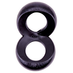 Get Lock Ballstretcher souple Duo Cock Noir